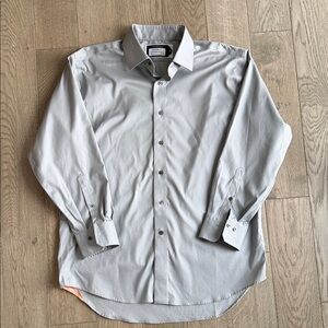 Lorenzo Uomo Light Gray Dress Shirt 17 32/33
